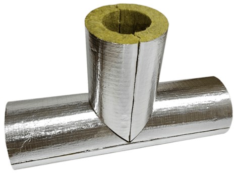 Цилиндр минераловатный ЭР 32х20мм с алюминиевой фольгой