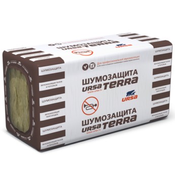 Утеплитель Ursa Terra 34 PN Шумозащита 1250х610х50 мм 10 плит