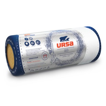 Утеплитель Ursa Geo M-11Ф 12500х1200х50 мм фольгированный 1 штука в упаковке